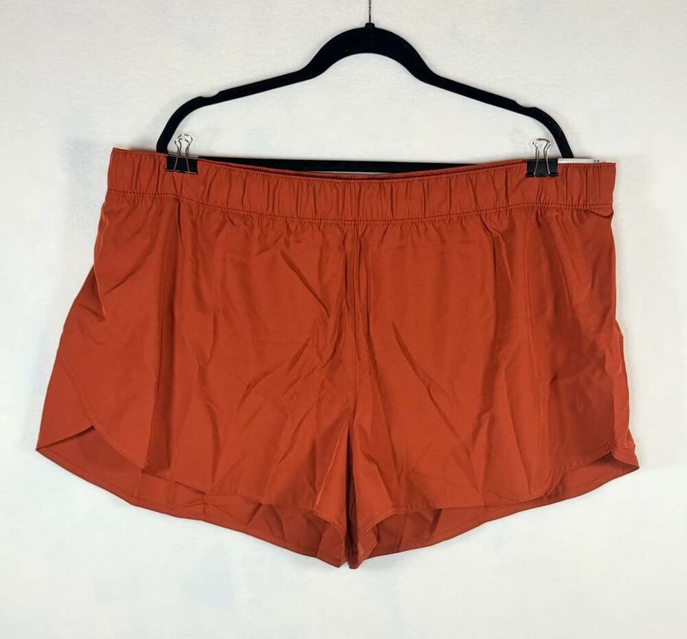 Old Navy StretchTech Athletic Shorts Quick Dry Active Red Rust Women’s 2X